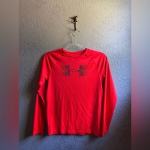 Under Armour Orange Long Sleeve Performance Tee